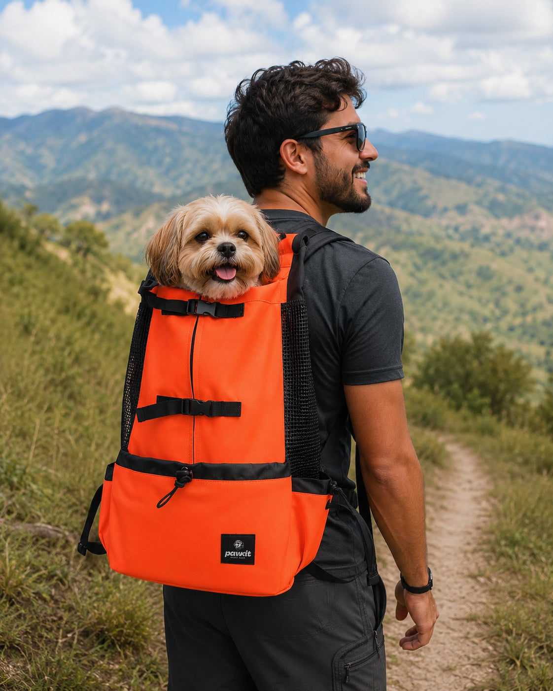 Zaino per il trasporto di cani Arancia